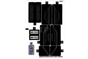 LEGO Sticker for Set 76047 (International Version)