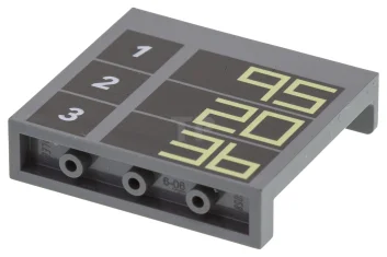 LEGO Pannello 1 x 4 x 3 con supporti laterali e…