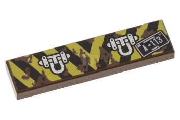 LEGO Tile 1 x 4 with Danger Stripes and Tow Rings…