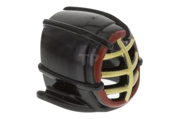 LEGO Minifigur, Kopfbedeckung Ninjago Kendo Helm mit goldener Kühlergrill-Maske und rotem…