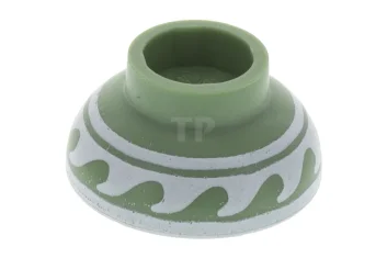 LEGO Minifig, Utensil Bowl Asian with White Rim and Waves Pattern