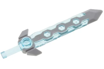 LEGO Minifig, Weapon Sword, Long with Light Bluish Gray Tip and…