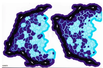 LEGO Plastic Wings with Black Rock Limbs and Dark Purple/Light Blue…