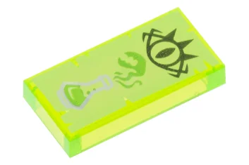 LEGO Fliese 1 x 2 mit Koboldaugen-Muster