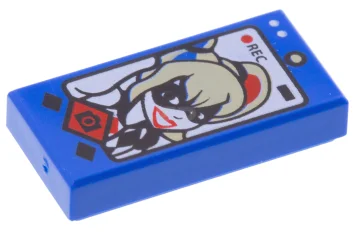 LEGO Tile 1 x 2 with Cell Phone SreenPattern