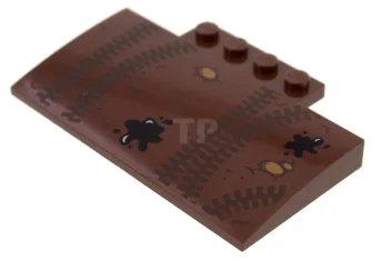 LEGO Slope, Curved 5 x 8 x 2/3 with Tire Tracks…