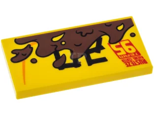 LEGO Tile 2 x 4 with 'RUSTEZE RACING CENTER TEAM 95'…