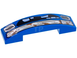 LEGO Pendiente curvada 4 x 1 - Doble con dibujo de…