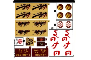 LEGO Sticker for Set 70618