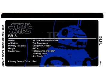 LEGO Sticker for Set 75187