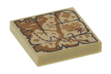 LEGO Carreau 2 x 2 avec motif de carte