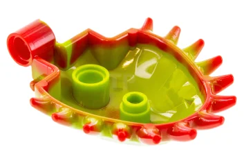 LEGO Venus Flytrap Shell with Red Spikes Pattern