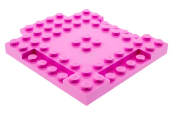 LEGO Stein, modifiziert 8 x 8 mit 1 x 4 Vertiefungen…