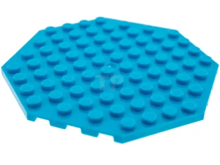 LEGO Plaque, modifiée 10 x 10 octogonale avec trou