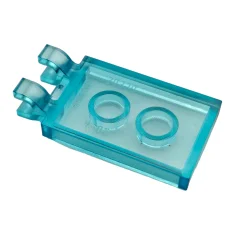 LEGO Tegel, Aangepast 2 x 3 met 2 Clips (dikke U-clips)