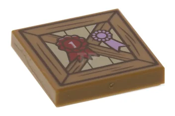 LEGO Tile 2 x 2 with Wooden Fence Pattern