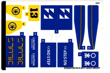 LEGO Sticker voor set 70614