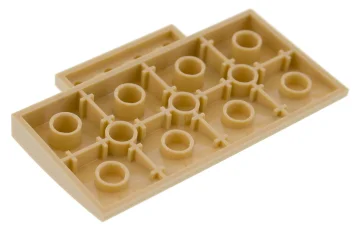 LEGO Pendenza 5 x 8 x 2/3 curvo con 4 borchie…