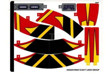 LEGO Sticker for Set 76084