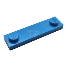 LEGO Plaat, aangepast 1 x 4 met 2 noppen
