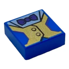 LEGO Fliese 1 x 1 mit Mantelmuster