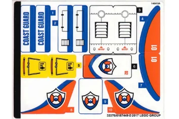 LEGO Sticker voor set 60164