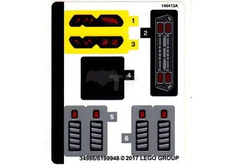 LEGO Sticker for Set 76086