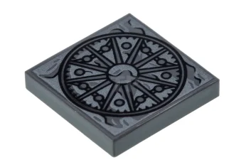 LEGO Tile 2 x 2 with Stone Wheel Pattern