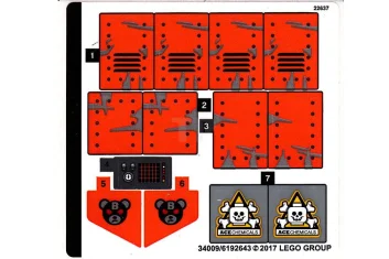 LEGO Aufkleber für Set 70914