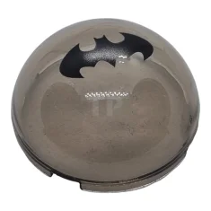 LEGO Cylinder Hemisphere 4 x 4 with Batman Logo Pattern