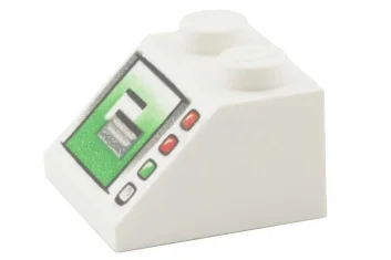 LEGO Slope 2 x 2 - 45° with Computer Screen Pattern