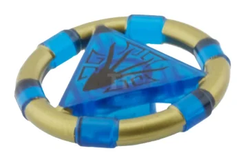 LEGO Ring met middelste driehoek met gouden banden en inktvispatroon (Atlantis…