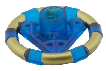 LEGO Ring met middelste driehoek met gouden banden en inktvispatroon (Atlantis…