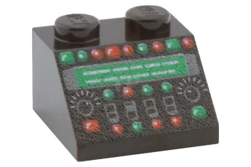 LEGO Slope 2 x 2 - 45° with Control Panel Pattern