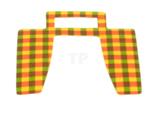 LEGO Cloth Curtain with Red, Yellow and Green Pattern
