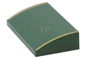 LEGO Slope Curved 2 x 4 x 2/3 with Stripes Pattern