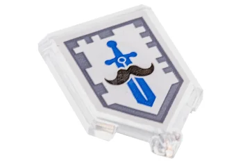 LEGO Tile 2 x 3 Pentagonal with Nexo Power Shield Pattern…