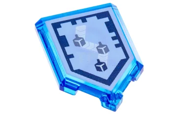 LEGO Tile 2 x 3 Pentagonal with Nexo Power Shield Pattern