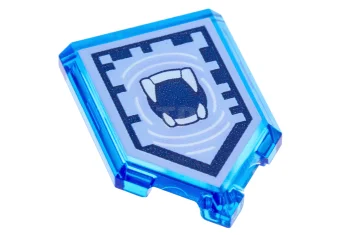 LEGO Tile 2 x 3 Pentagonal with Nexo Power Shield Pattern…