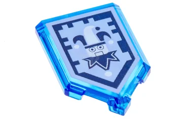 LEGO Tile 2 x 3 Pentagonal with Nexo Power Shield Pattern