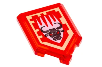 LEGO Tile 2 x 3 Pentagonal with Nexo Power Shield Pattern