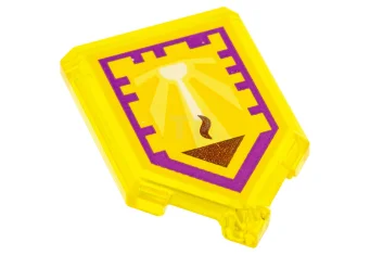 LEGO Tile 2 x 3 Pentagonal with Nexo Power Shield Pattern