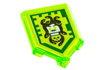 LEGO Tile 2 x 3 Pentagonal with Nexo Power Shield Pattern