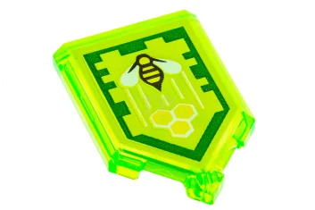 LEGO Tile 2 x 3 Pentagonal with Nexo Power Shield Pattern