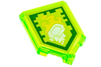 LEGO Tile 2 x 3 Pentagonal with Nexo Power Shield Pattern