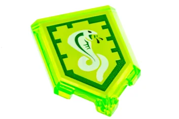 LEGO Tegel 2 x 3 Pentagonaal met Nexo Power Shield Patroon