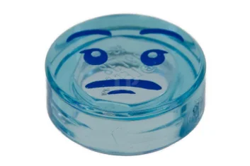 LEGO Fliese 1 x 1 Rund mit Gesicht aus Zan-Muster