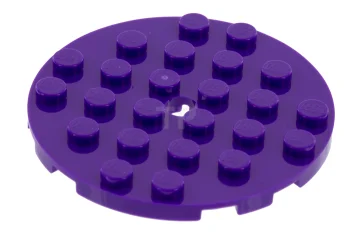 LEGO Plate, Round 6 x 6 with Hole