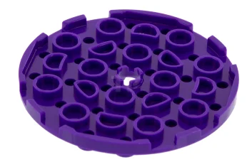 LEGO Plate, Round 6 x 6 with Hole