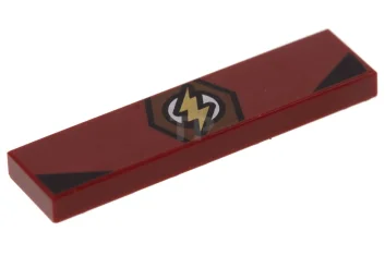 LEGO Tile 1 x 4 with The Flash Pattern